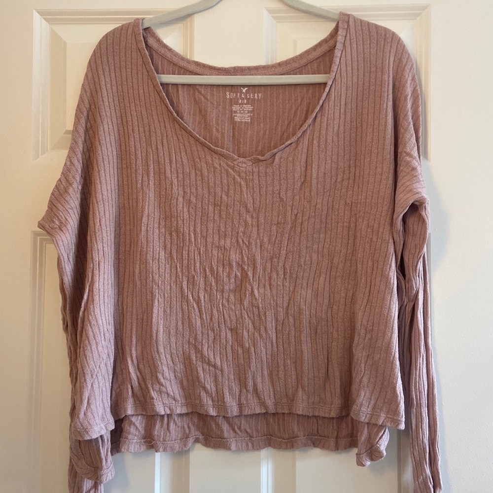 Blush sweater top